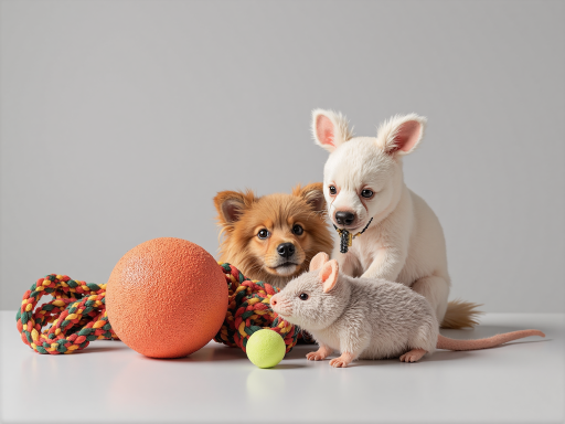 色彩鲜艳的宠物玩具，柔软材质，安全无毒，适合狗狗玩耍